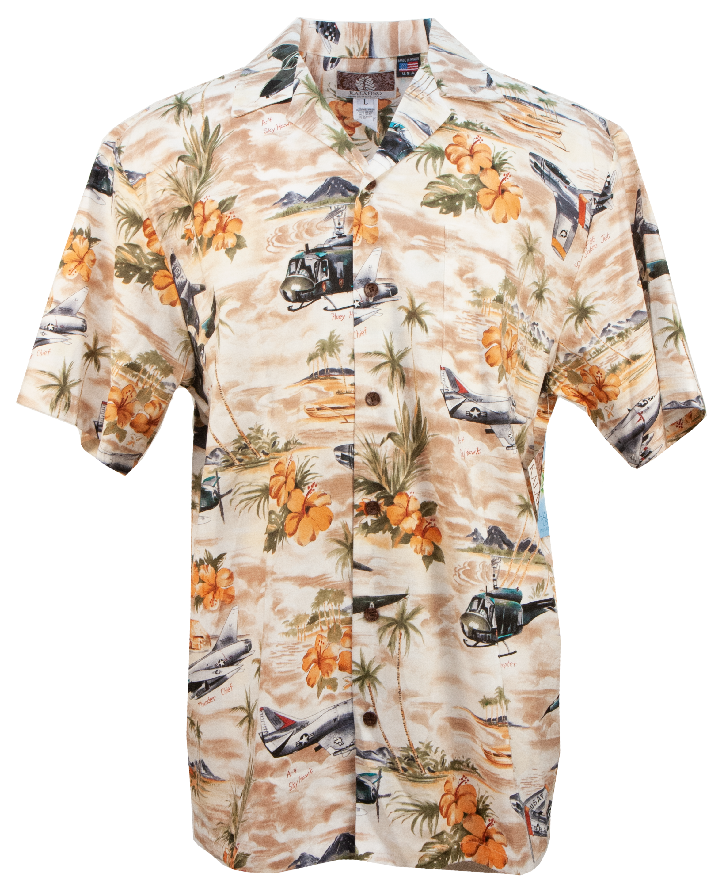 US Army Ranger Veteran Camo Aloha Hawaiian Shirts For Men & For